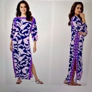 Lilly Pulitzer Silva Turtle Maxi Dress